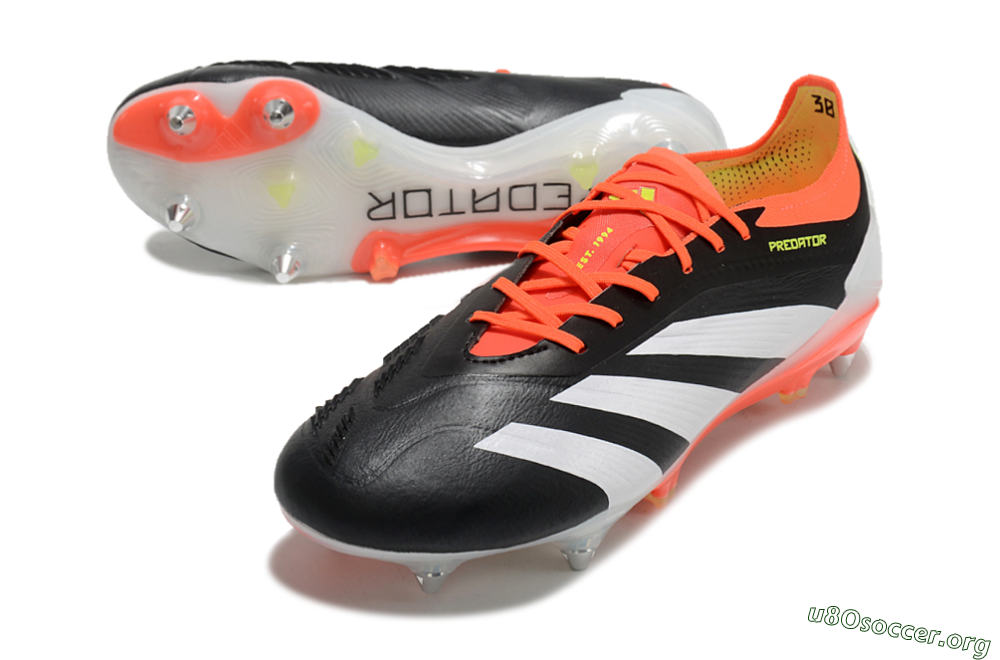 Adidas Predator 24 Elite SG Football Boots - Black/White/Red 0