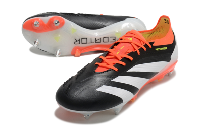 Adidas Predator 24 Elite SG Football Boots - Black/White/Red