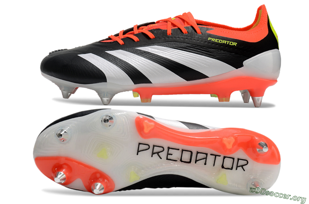 Adidas Predator 24 Elite SG Football Boots - Black/White/Red 1