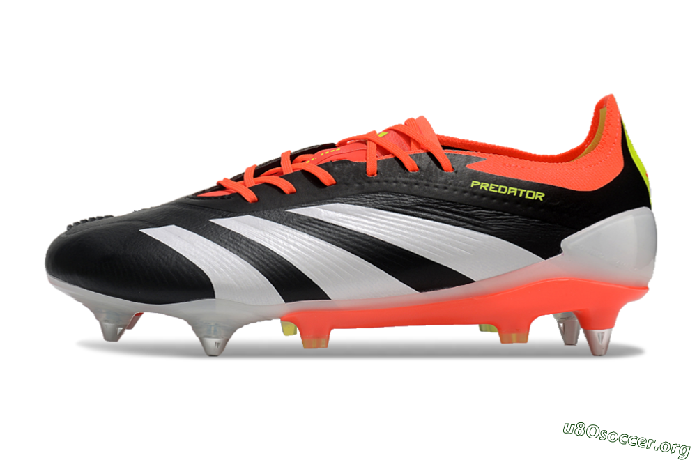 Adidas Predator 24 Elite SG Football Boots - Black/White/Red 3