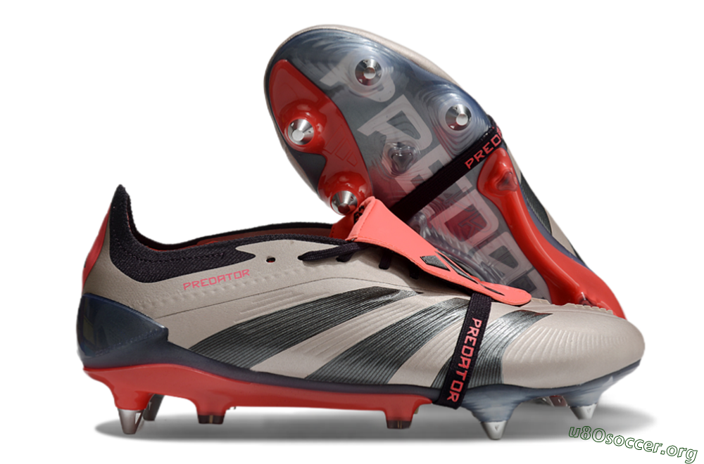 Adidas Predator Elite Foldover Tongue SG Football Boots - Gold/Blue/Red 2