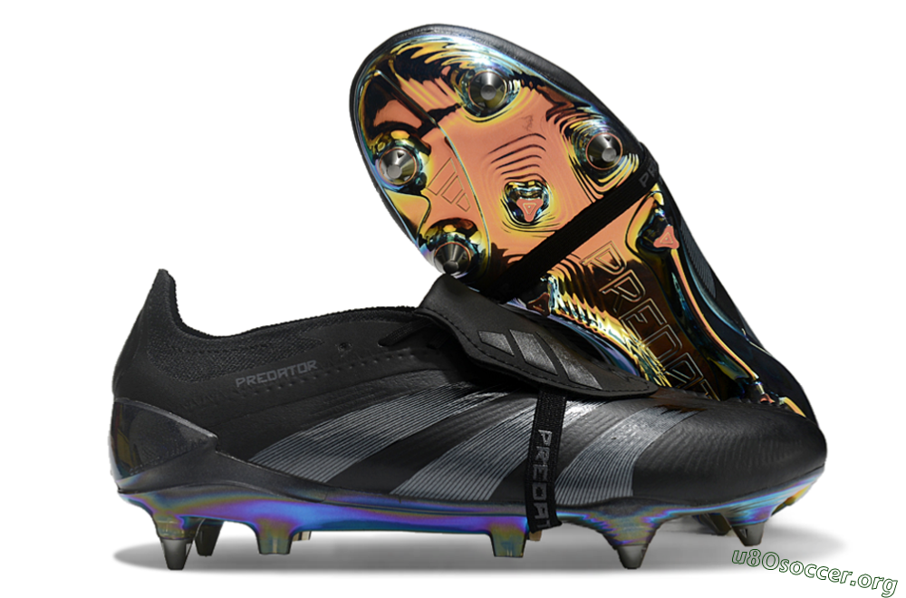 Adidas Predator Elite Foldover Tongue SG Football Boots - Black/Silver/Gold 2
