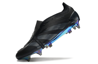 Adidas Predator Elite Foldover Tongue SG Football Boots - Black/Silver/Gold
