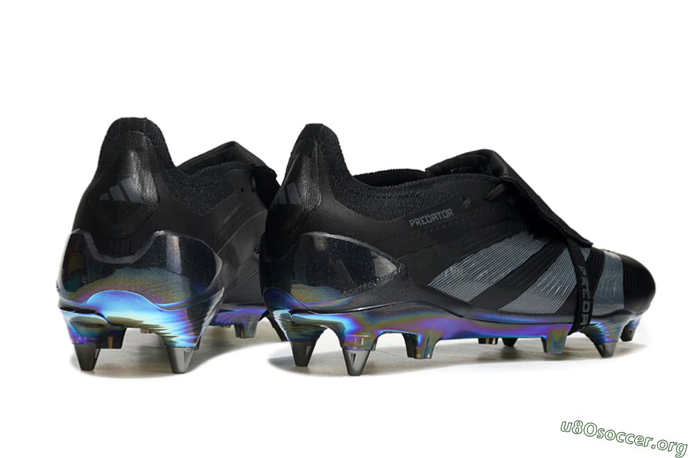 Adidas Predator Elite Foldover Tongue SG Football Boots - Black/Silver/Gold 6