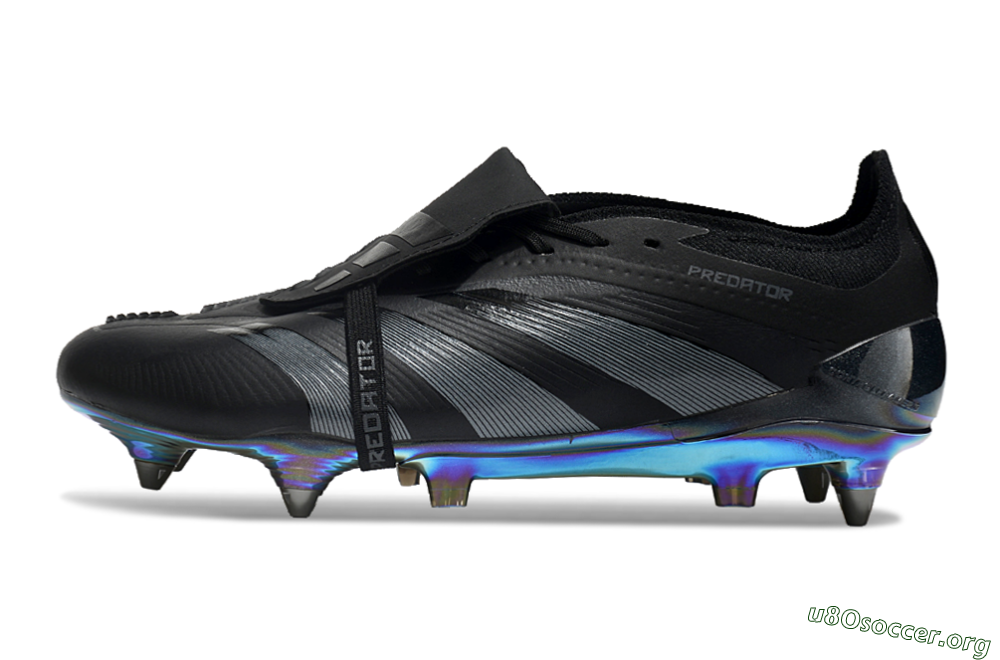 Adidas Predator Elite Foldover Tongue SG Football Boots - Black/Silver/Gold 3