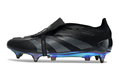 Adidas Predator Elite Foldover Tongue SG Football Boots - Black/Silver/Gold