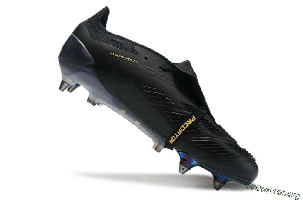 Adidas Predator Elite Foldover Tongue SG Football Boots - Black/Silver/Gold 4