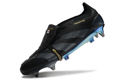 Adidas Predator Elite Foldover Tongue SG Football Boots - Black/Silver/Gold