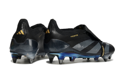 Adidas Predator Elite Foldover Tongue SG Football Boots - Black/Silver/Gold
