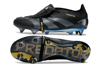 Adidas Predator Elite Foldover Tongue SG Football Boots - Black/Silver/Gold