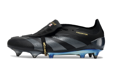 Adidas Predator Elite Foldover Tongue SG Football Boots - Black/Silver/Gold