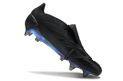 Adidas Predator Elite Foldover Tongue SG Football Boots - Black/Silver/Gold