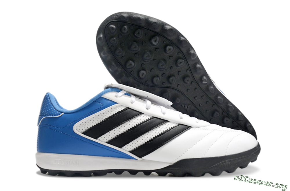 Adidas Copa Gloro 2 TF Football Shoes - White/Black/Blue 2