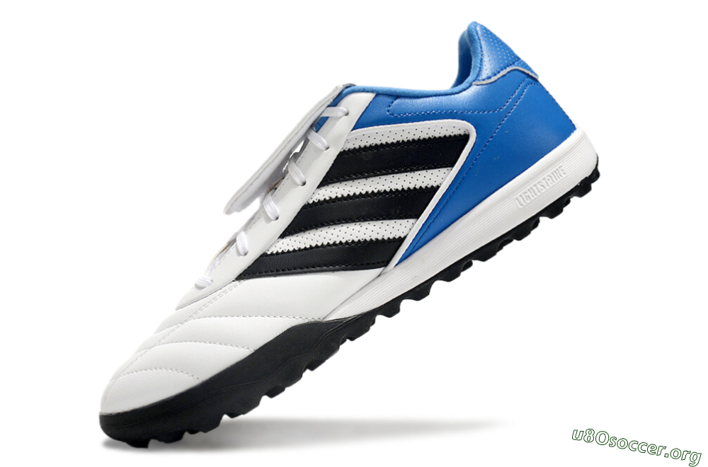 Adidas Copa Gloro 2 TF Football Shoes - White/Black/Blue 5