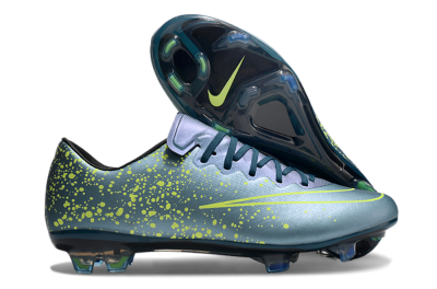 Nike Mercurial Vapor 10 FG Football Boots - Jade/Yellow/Black