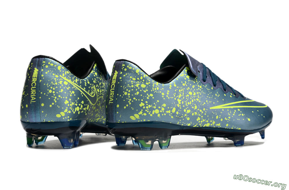 Nike Mercurial Vapor 10 FG Football Boots - Jade/Yellow/Black 6