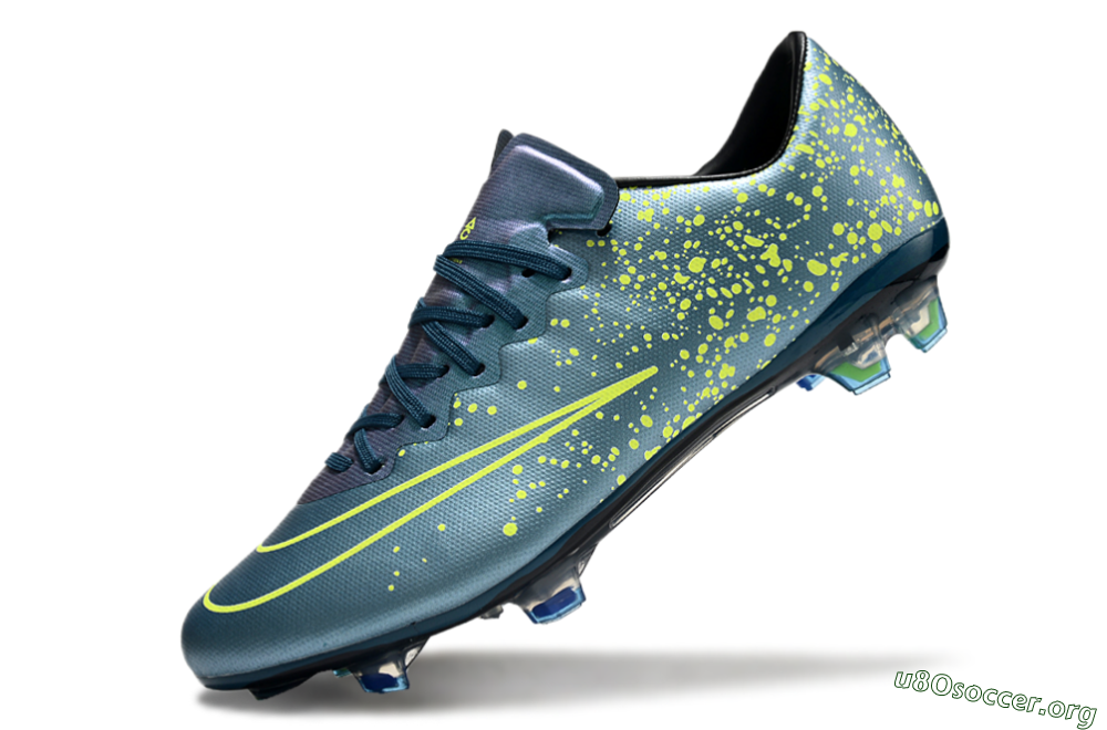 Nike Mercurial Vapor 10 FG Football Boots - Jade/Yellow/Black 5