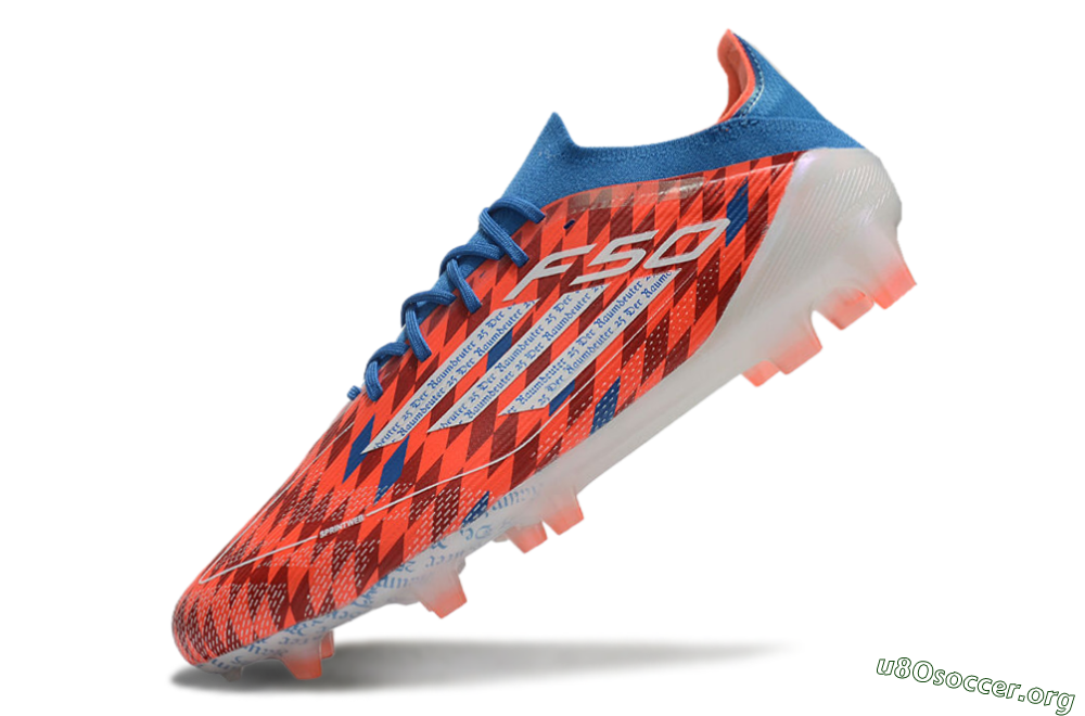 Adidas F50 Elite FG Football Boots - Red/White/Blue 5