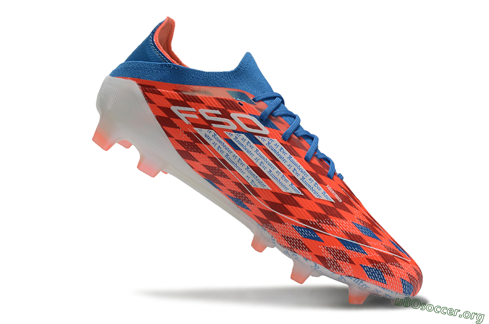 Adidas F50 Elite FG Football Boots - Red/White/Blue 4