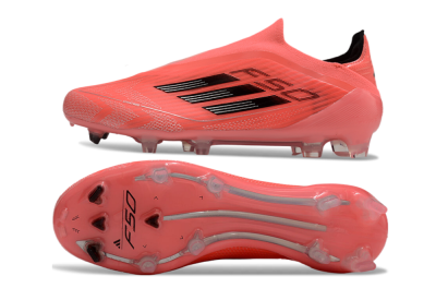 Adidas F50 Elite Laceless FG Football Boots - Red/Black
