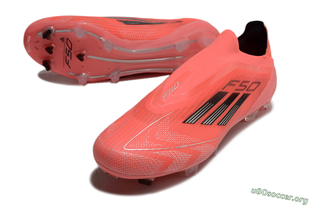 Adidas F50 Elite Laceless FG Football Boots - Red/Black 0