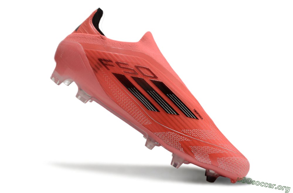 Adidas F50 Elite Laceless FG Football Boots - Red/Black 4