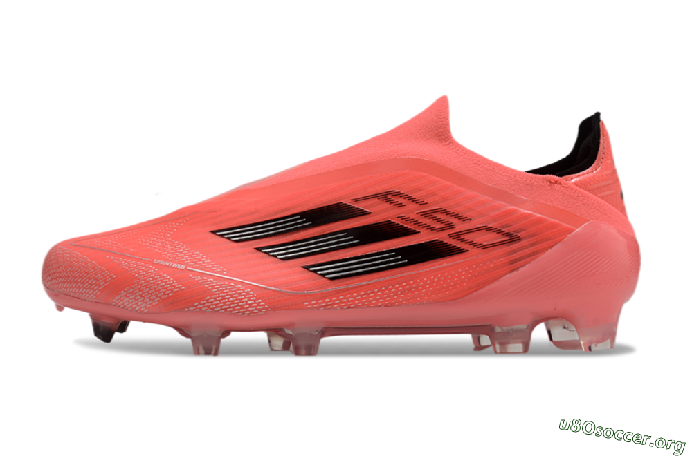 Adidas F50 Elite Laceless FG Football Boots - Red/Black 3