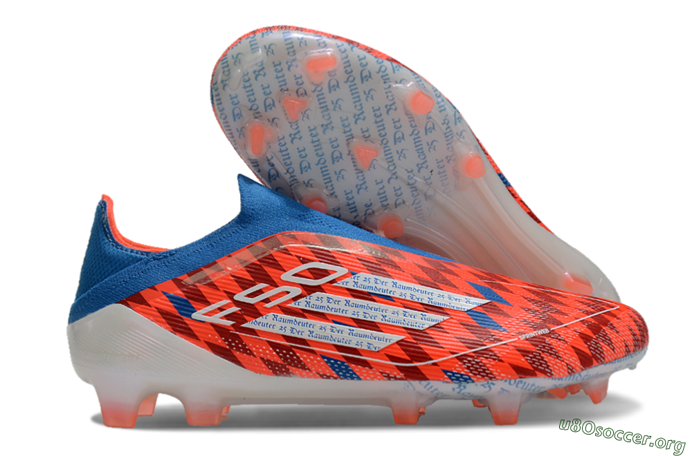 Adidas F50 Elite Laceless FG Football Boots - Red/White/Blue 2