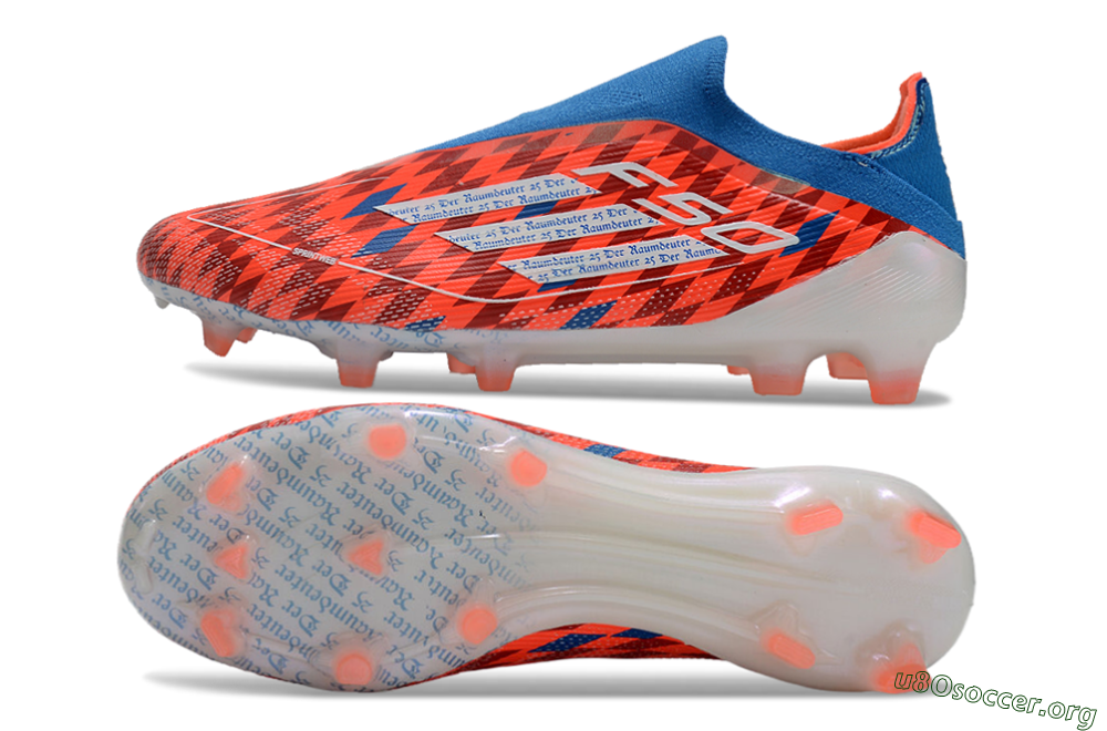 Adidas F50 Elite Laceless FG Football Boots - Red/White/Blue 1