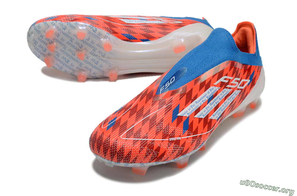 Adidas F50 Elite Laceless FG Football Boots - Red/White/Blue 0