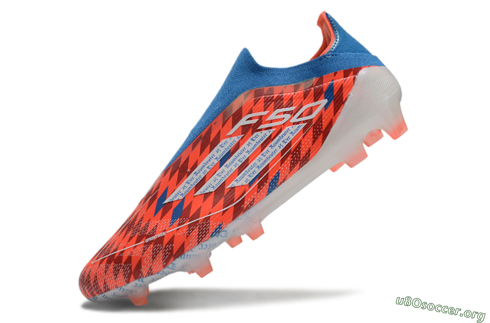 Adidas F50 Elite Laceless FG Football Boots - Red/White/Blue 5