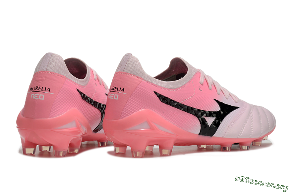 Mizuno Morelia Neo 4 FG Football Boots - Pink/Black/White 6