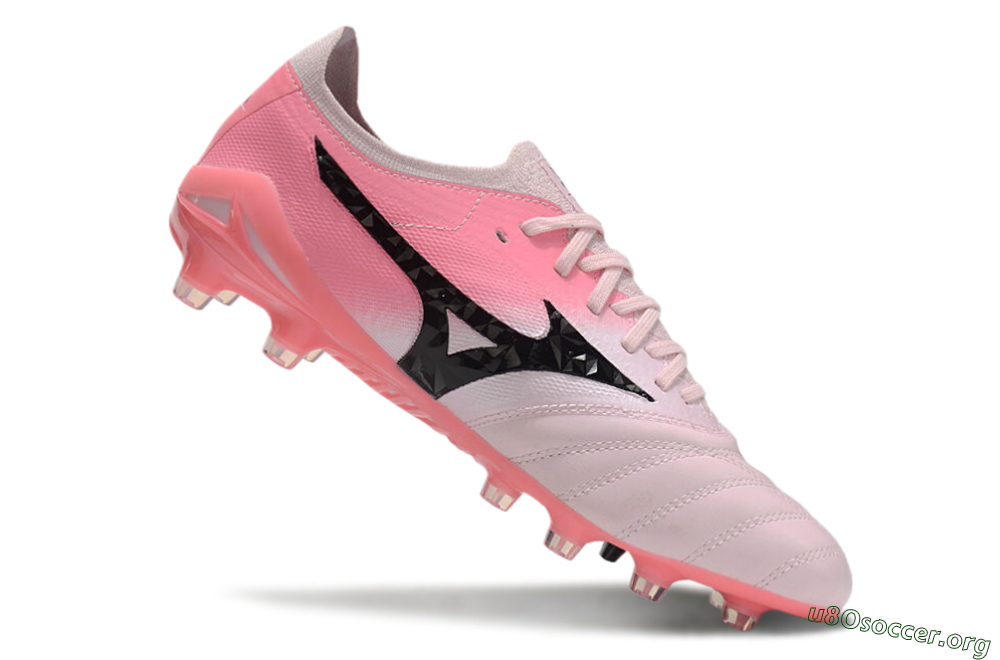 Mizuno Morelia Neo 4 FG Football Boots - Pink/Black/White 4