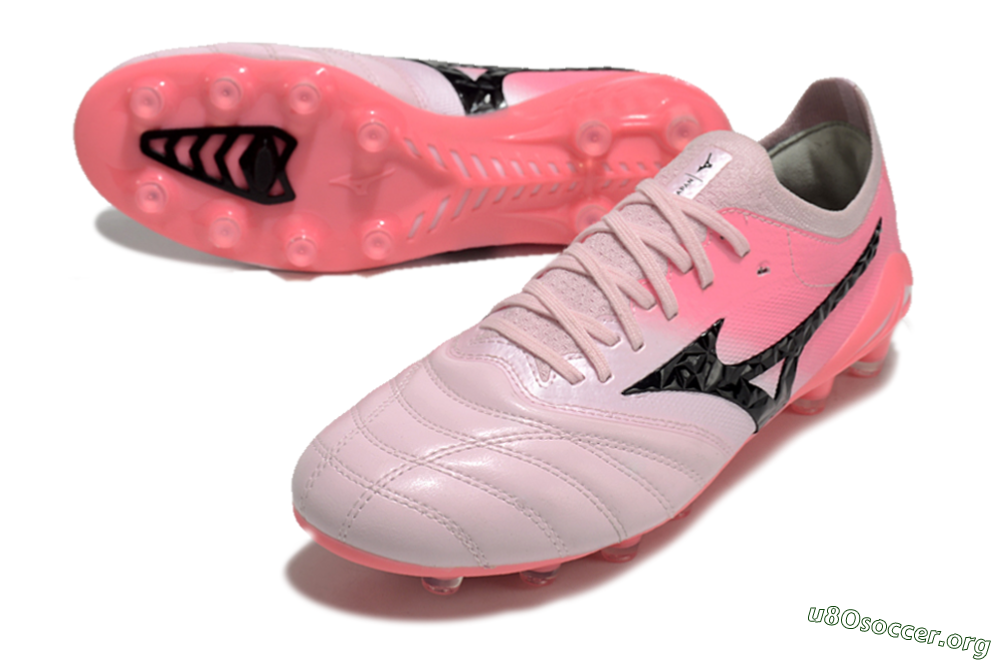 Mizuno Morelia Neo 4 FG Football Boots - Pink/Black/White 0