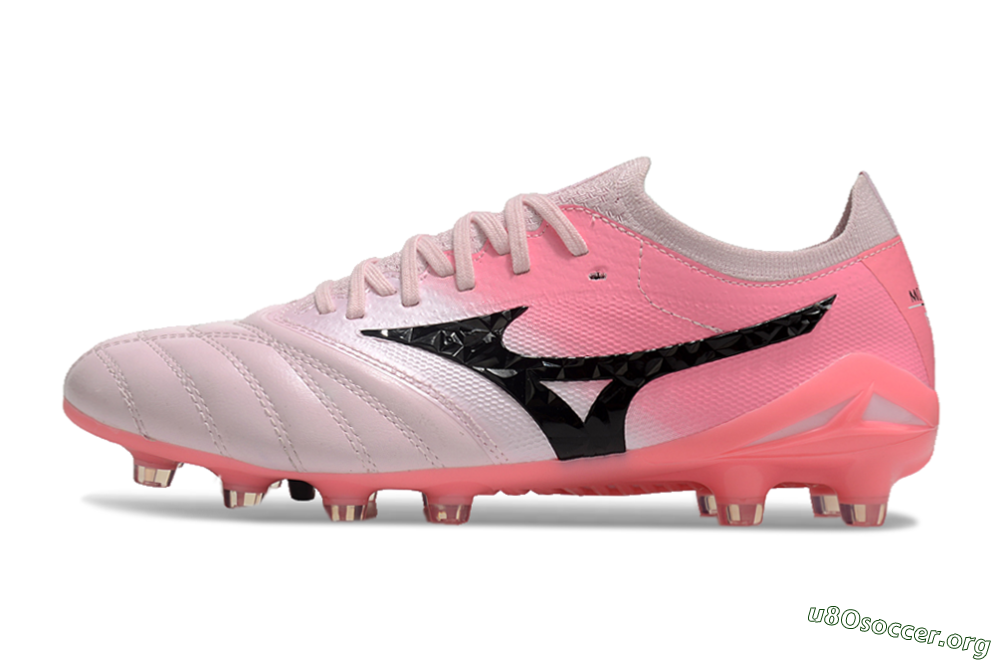 Mizuno Morelia Neo 4 FG Football Boots - Pink/Black/White 3