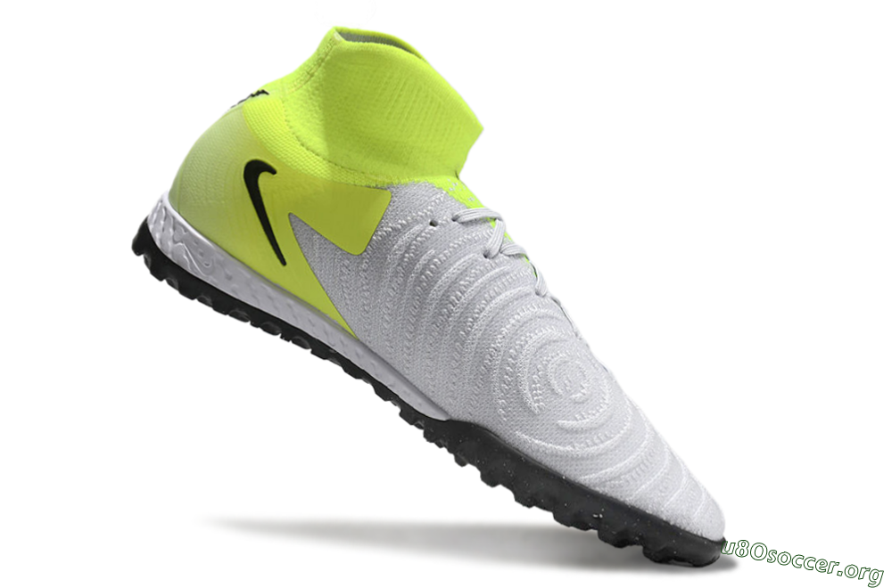 Nike Phantom Luna Elite NU TF Football Shoes - Grey/Yellow/Black 4