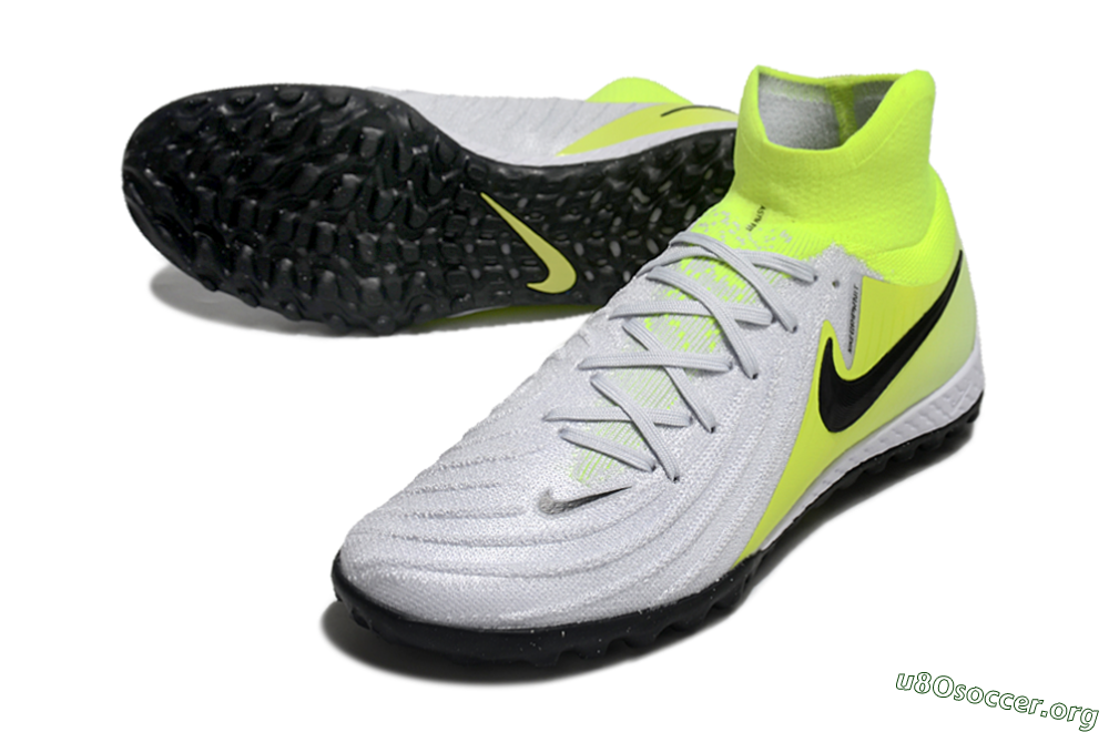 Nike Phantom Luna Elite NU TF Football Shoes - Grey/Yellow/Black 0