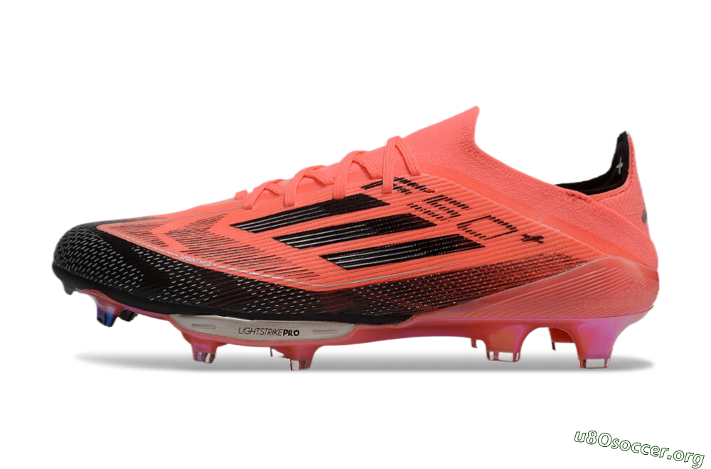 Adidas F50+ Lightstrike Pro FG Football Boots - Red/Black 3