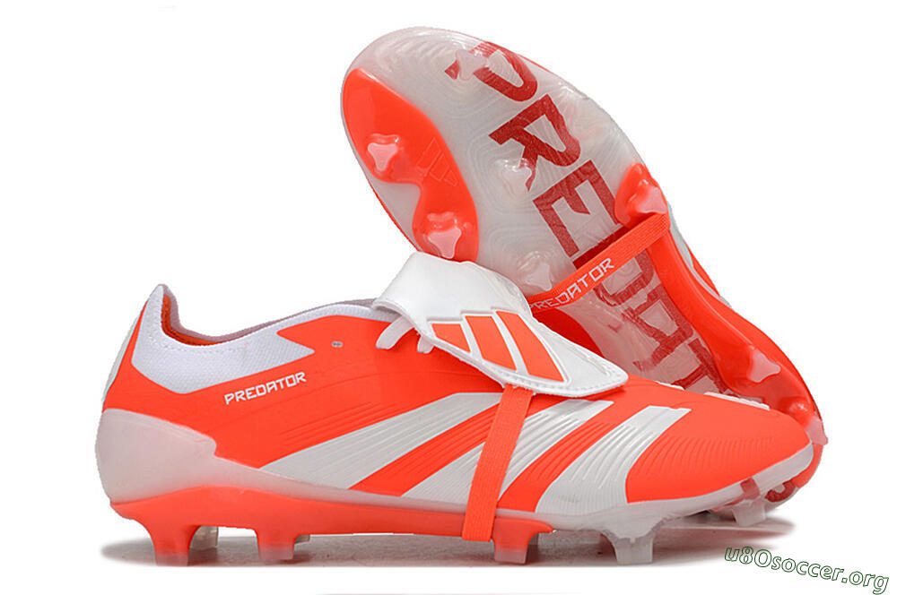 Adidas Predator Elite Foldover Tongue FG Football Boots - Red/White 2