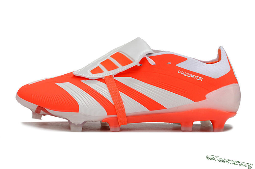 Adidas Predator Elite Foldover Tongue FG Football Boots - Red/White 3