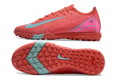 Nike Air Zoom Mercurial Vapor 16 Elite TF Football Shoes - Red/Jade/White