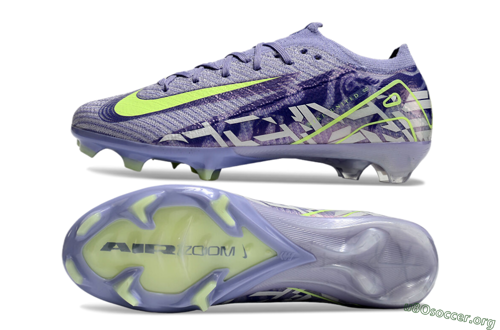 Nike Air Zoom Mercurial Vapor 16 Elite FG Football Boots - Purple/Yellow/White 6