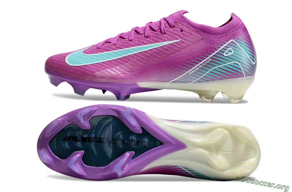 Nike Air Zoom Mercurial Vapor 16 Elite FG Football Boots - Purple/Mint 1