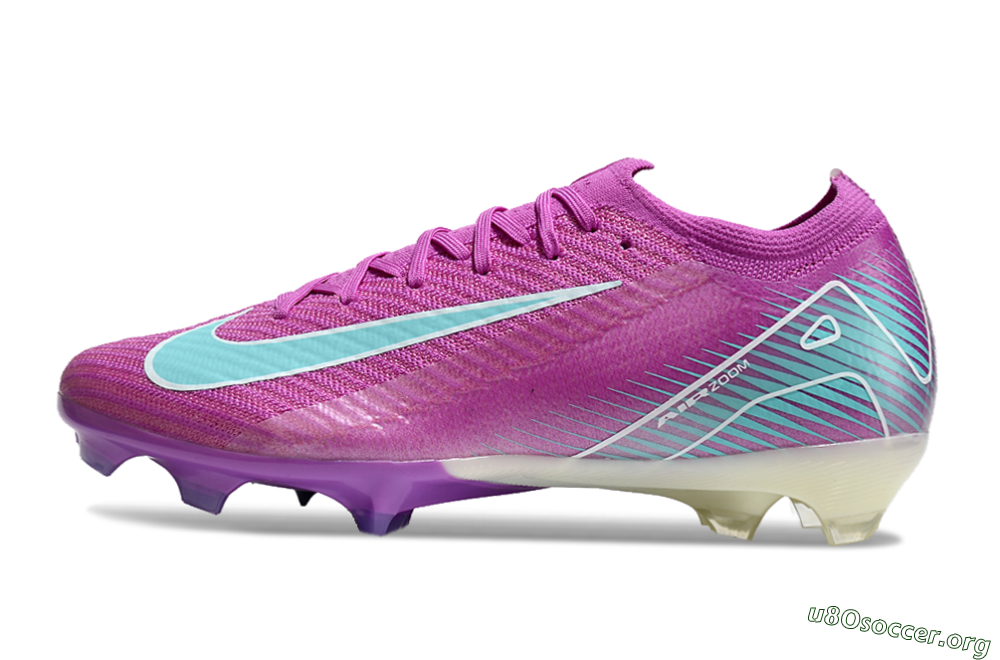 Nike Air Zoom Mercurial Vapor 16 Elite FG Football Boots - Purple/Mint 3