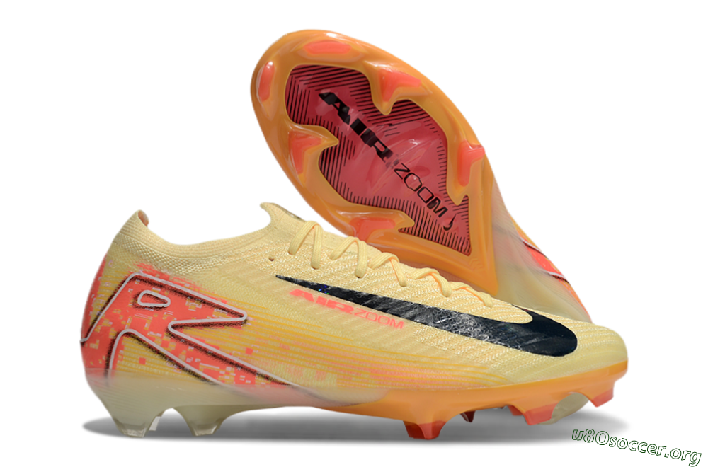 Nike Air Zoom Mercurial Vapor 16 Elite FG Football Boots - Yellow/Black/Pink 2