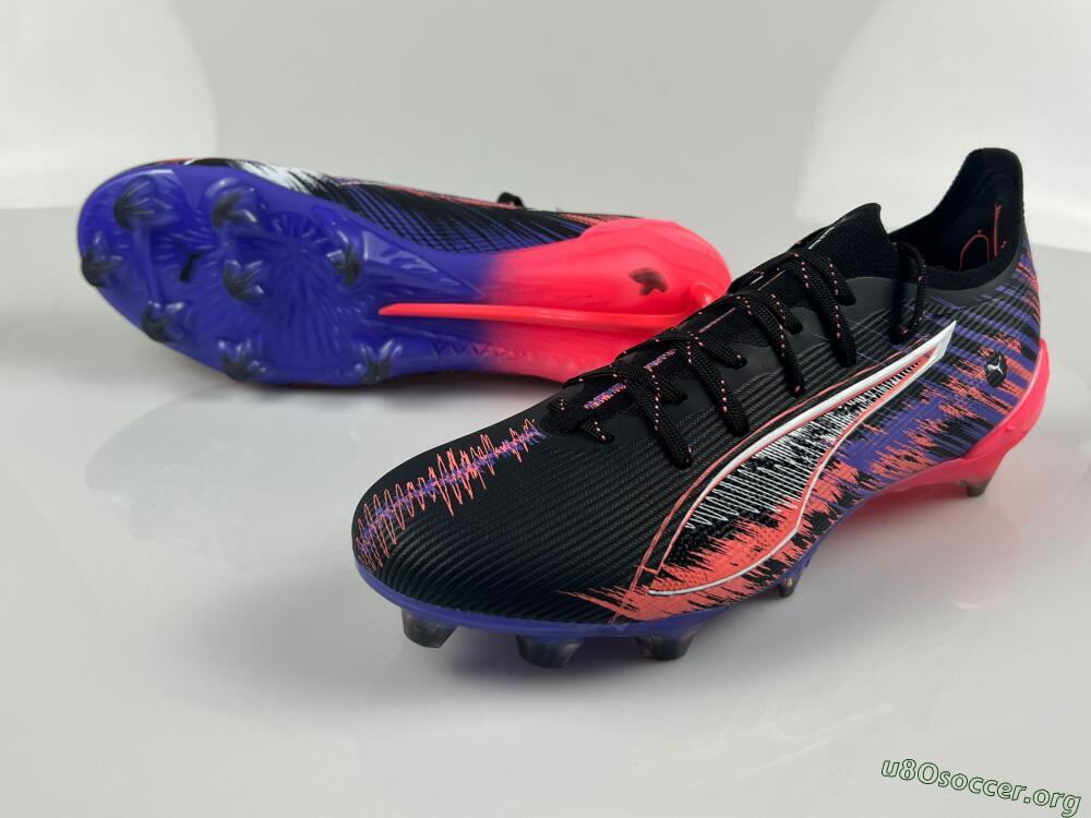 Puma Ultra Ultimate FG Football Boots - Black/White/Purple/Pink