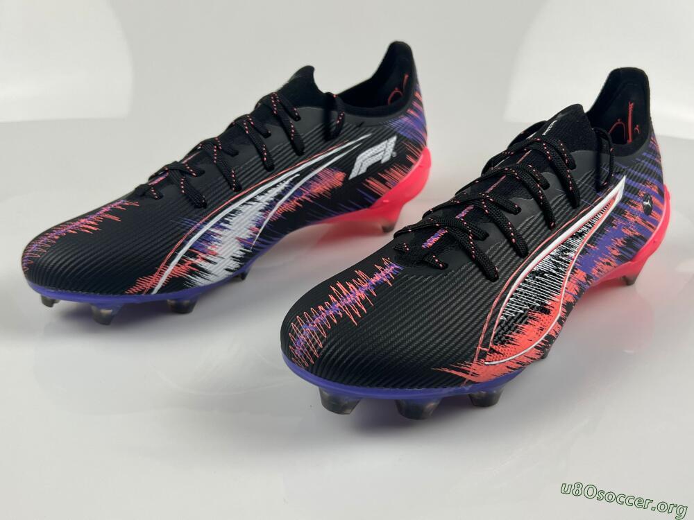 Puma Ultra Ultimate FG Football Boots - Black/White/Purple/Pink
