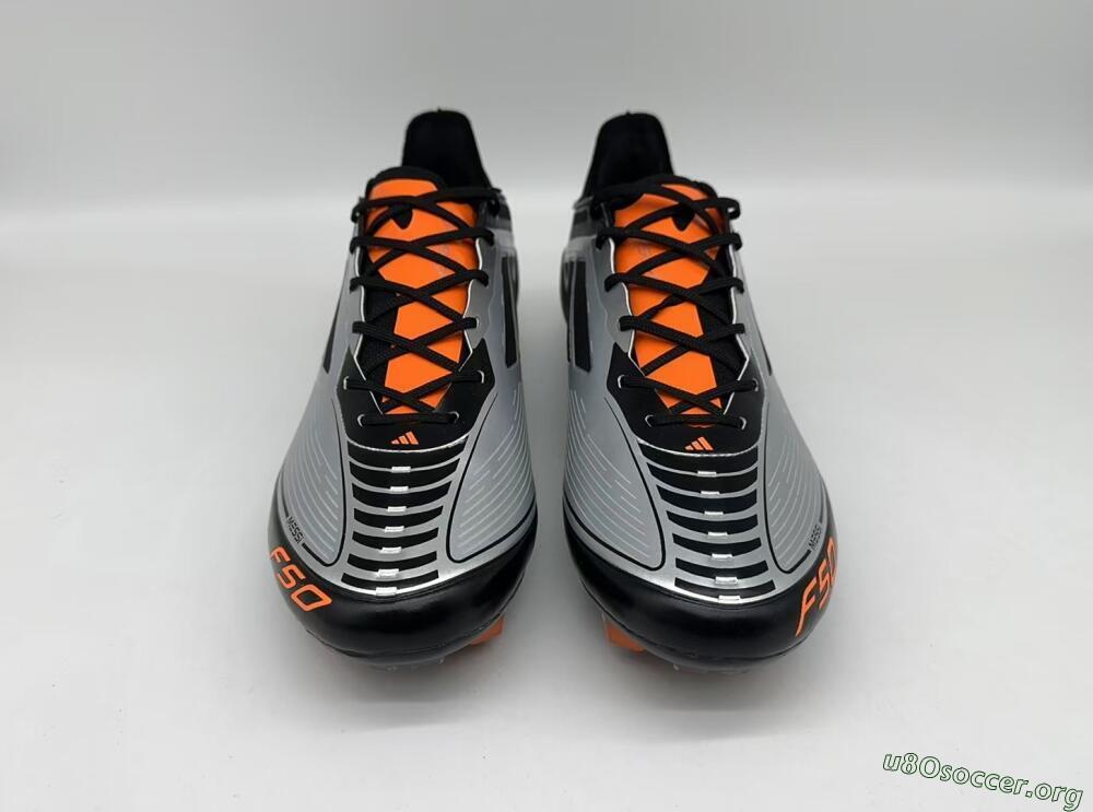 Adidas F50 Elite Messi FG Football Boots - Silver/Black/Orange