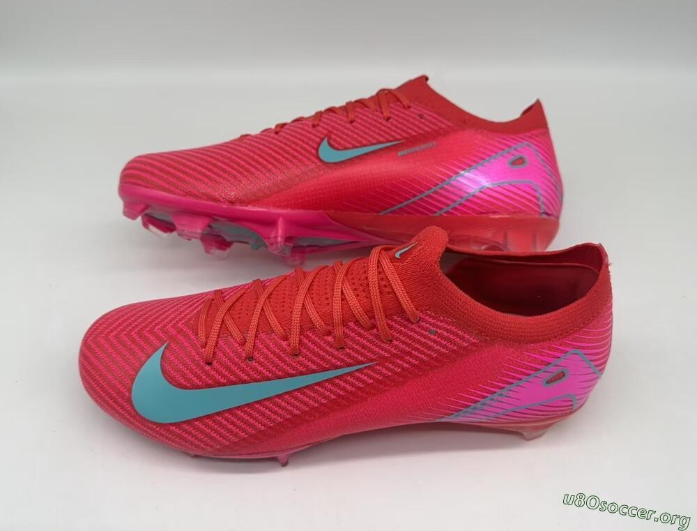 Nike Air Zoom Mercurial Vapor 16 Elite FG Football Boots - Red/Jade/White