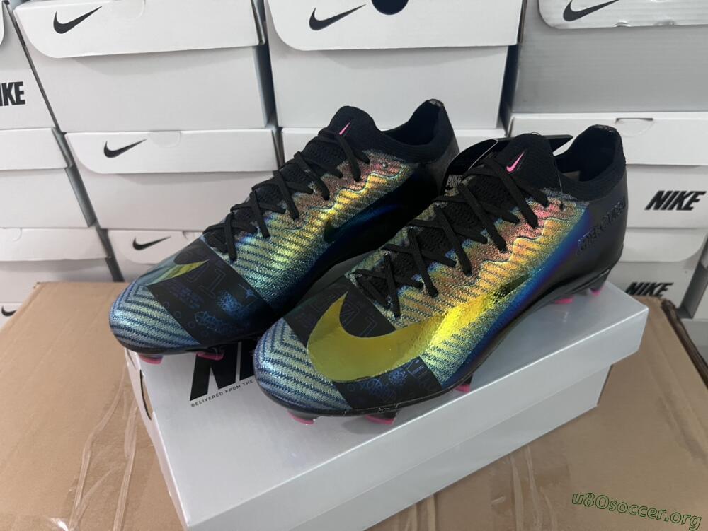 Nike Air Zoom Mercurial Vapor 15 Elite FG Football Boots - Blue/Black/Gold